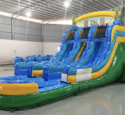 15' Tiki Dual Lane Water Slide