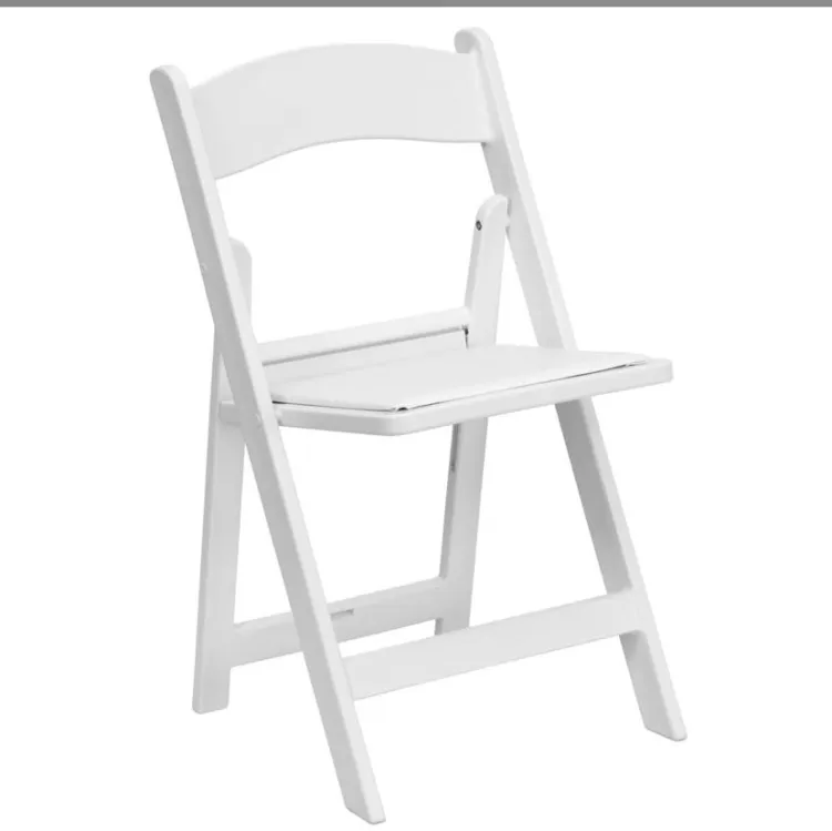 White Padded Folding Chairs White Padded Folding Chairs